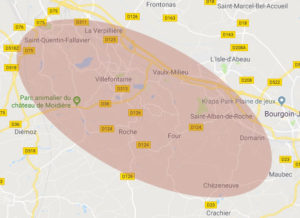 carte rayon d'action