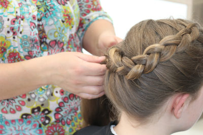coiffure fille blonde